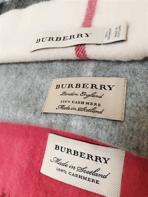 genuine Burberry label